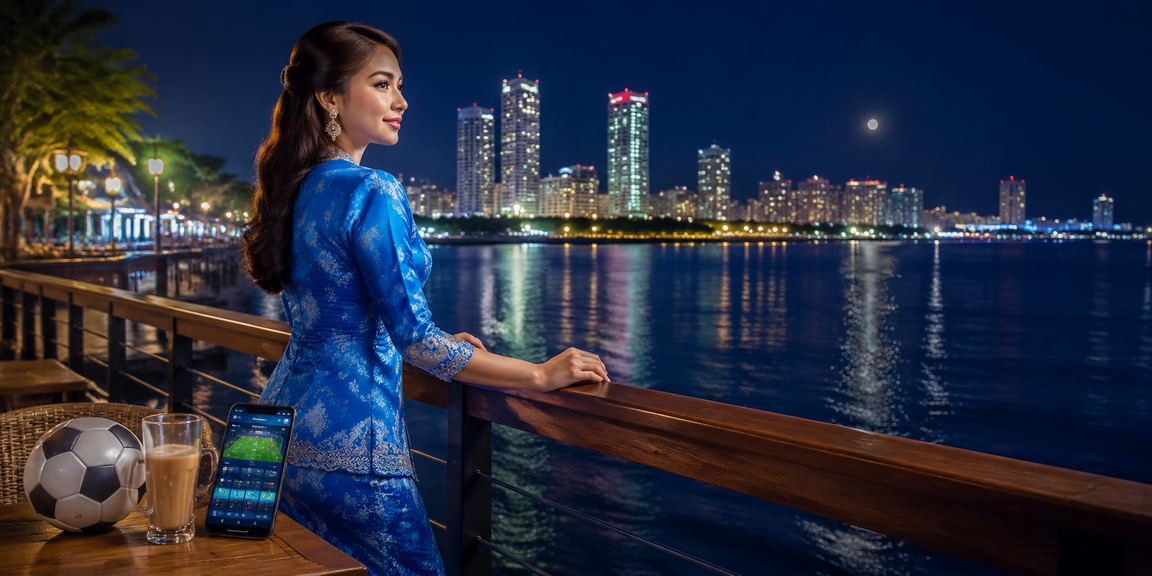 Pengguna pertaruhan bola sepak Penang berbaju kurung bermain kasino